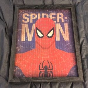 Spider-Man framed wall art 16” x 20”